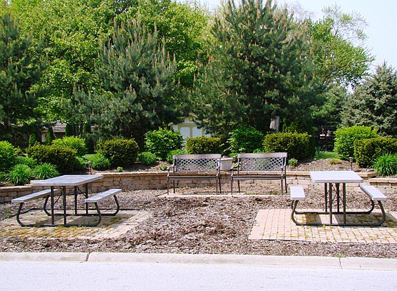 Park area in front of Home