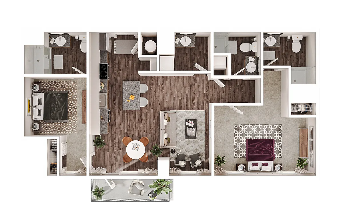 Floor plan 2DDX