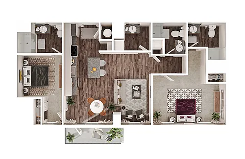 Floor plan 2DDX