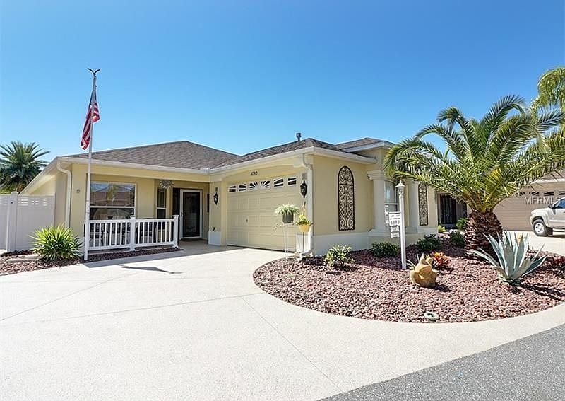 Newly painted drive way