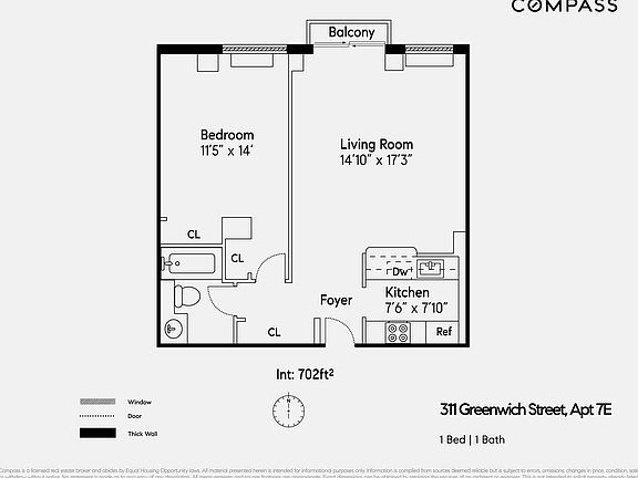 2nd image of 311 Greenwich St APT 7E