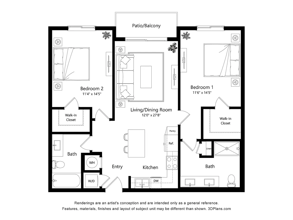 Floor plan B2 - 120