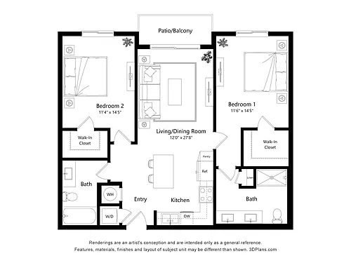 Floor plan B2 - 120