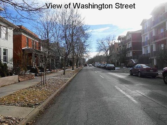View of Washington Street looking south.