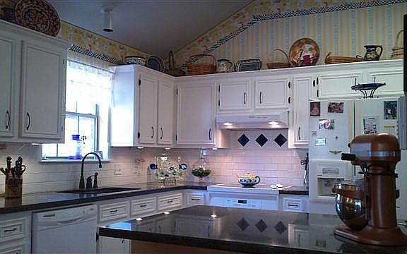 Kitchen with granite counters