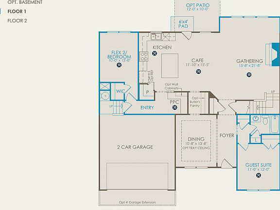 Wingate Floor Plan, Quick Move-in Home, Floor 1
