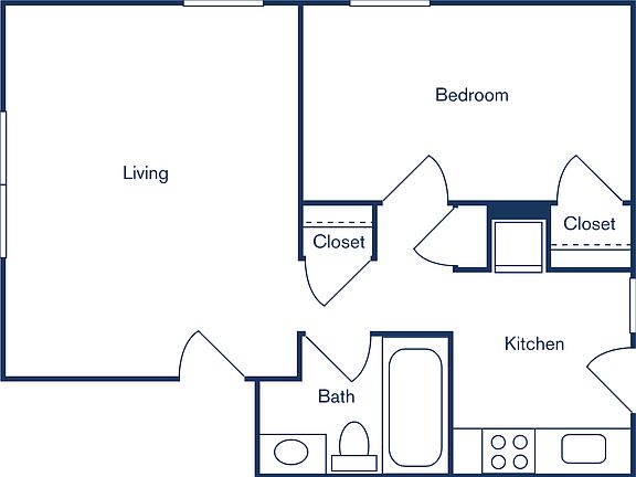 The Chatham 1 Bed, 1 Bath The Chatham 1 Bed, 1 Bath