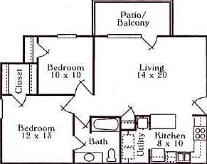 2br 1ba