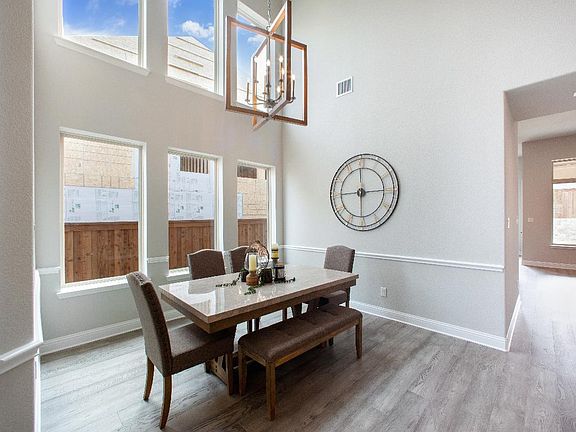 Large window display in formal dining