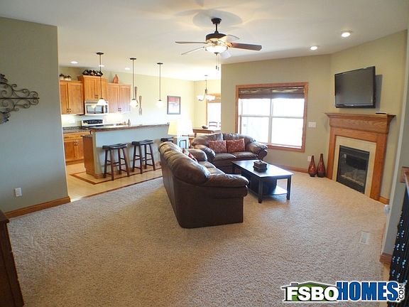 Living Room with Fireplace