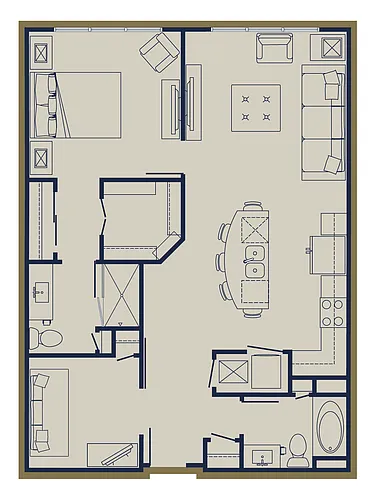 Floor plan C2 + Den