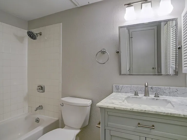 Full bath #2 with new features and tons of storage.