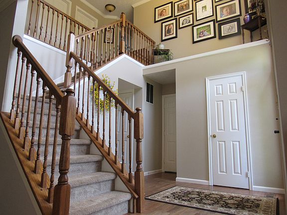2 Story Foyer, Turned Stairs