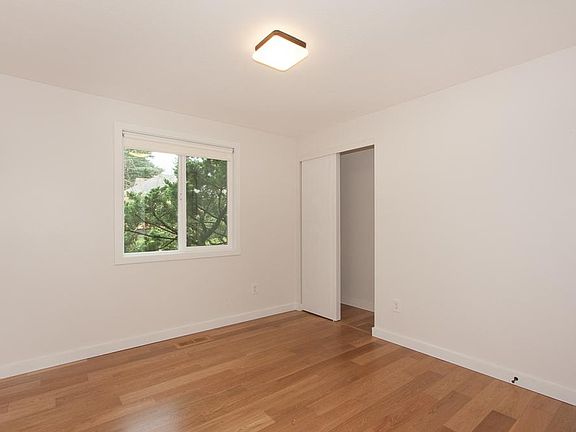 Bedroom with oversized closet