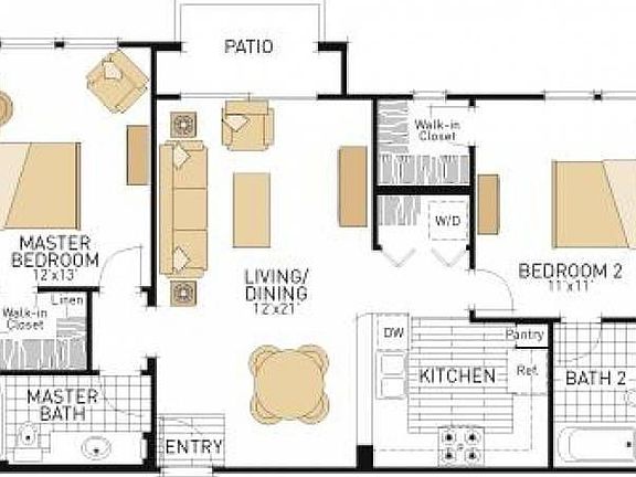 Spacious layout