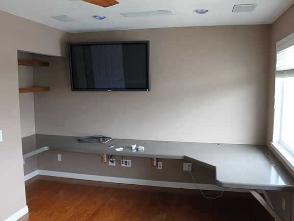 master bedroom with TV