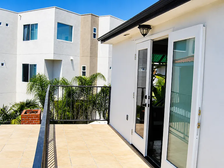Private Deck with double French doors