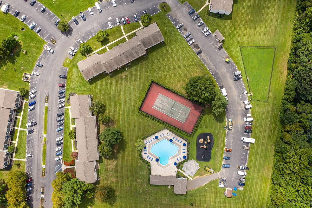 Aerial View of Property - Heather Ridge Apartments