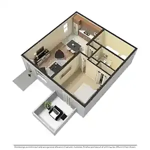 Floor plan 1 Bedroom