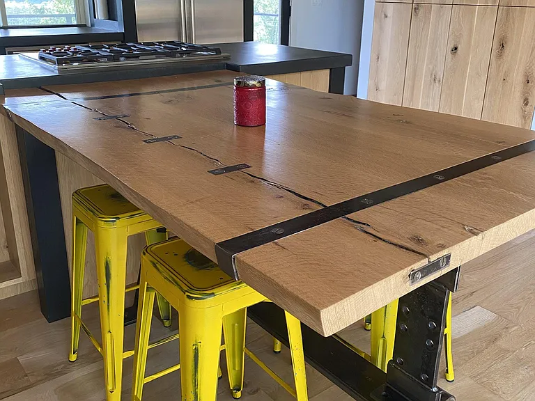 Kitchen - Custom Integrated Dining Table