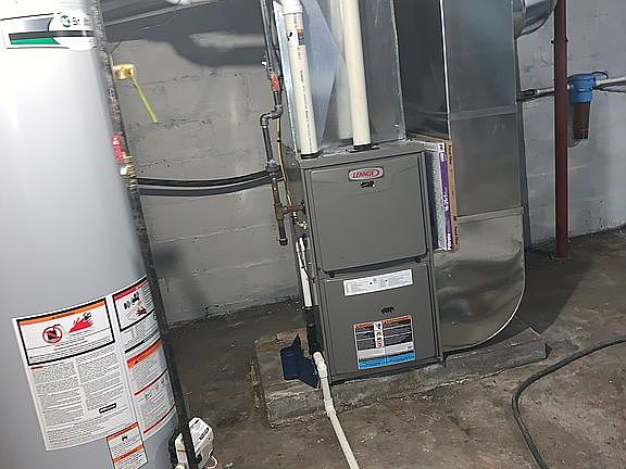 New water heater and furnace