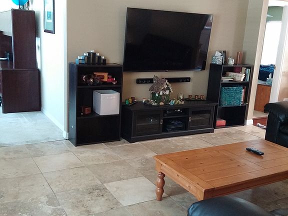 living room travertine