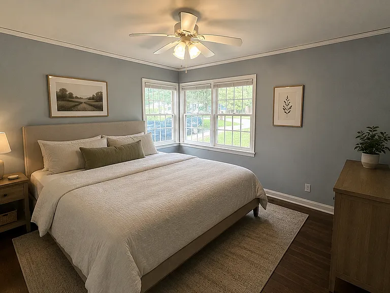 AI-generated virtual staging for illustration only. Furniture and decor are not included.