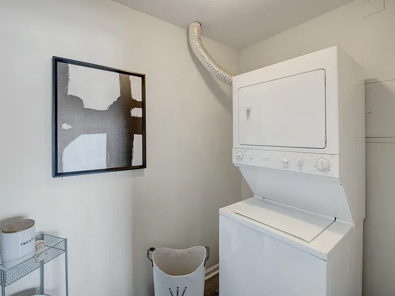 In-home washer and dryer for your convenience.