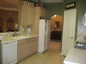 Kitchen opens to family room
