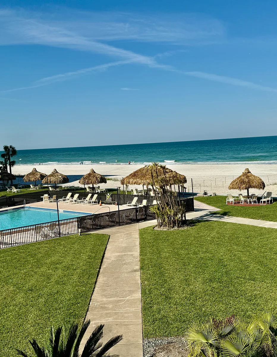 Beach View from Balcony - 1400 Gulf Blvd #212