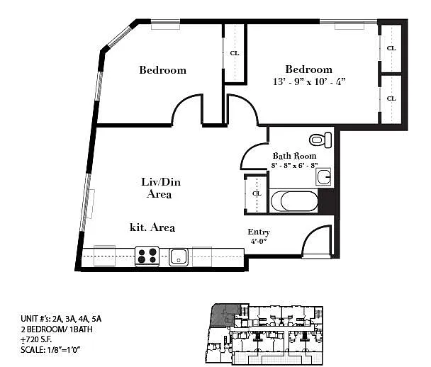 Floor plan 2A-5A