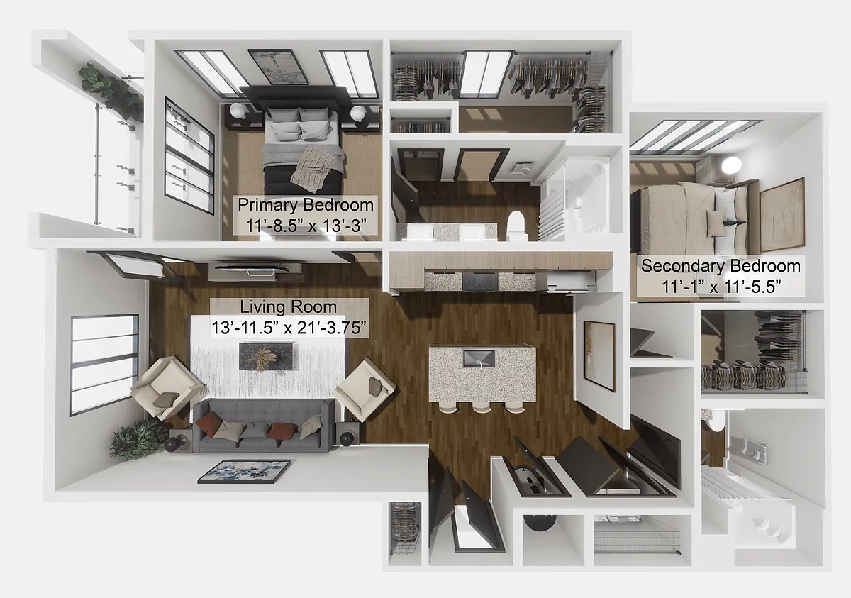 Floor plan The Initiator - Attached Garage