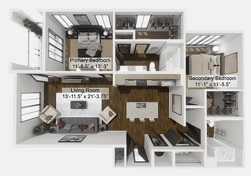 Floor plan The Initiator - Attached Garage