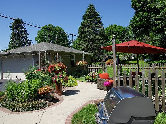 Back yard view 1 (tons of perennials)