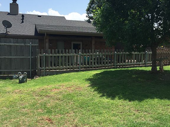 View of the back porch, 