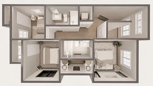 Floor plan Townhouse C