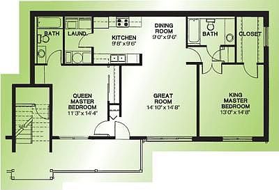 2 bedroom 2 bath