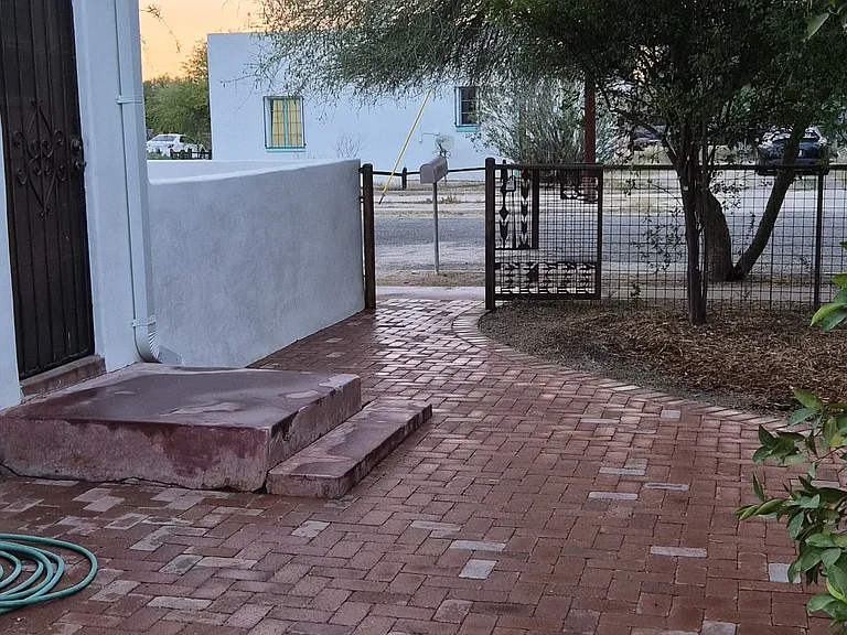 patio view from entry door
