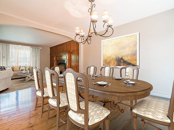 Spacious dining room for large gatherings.