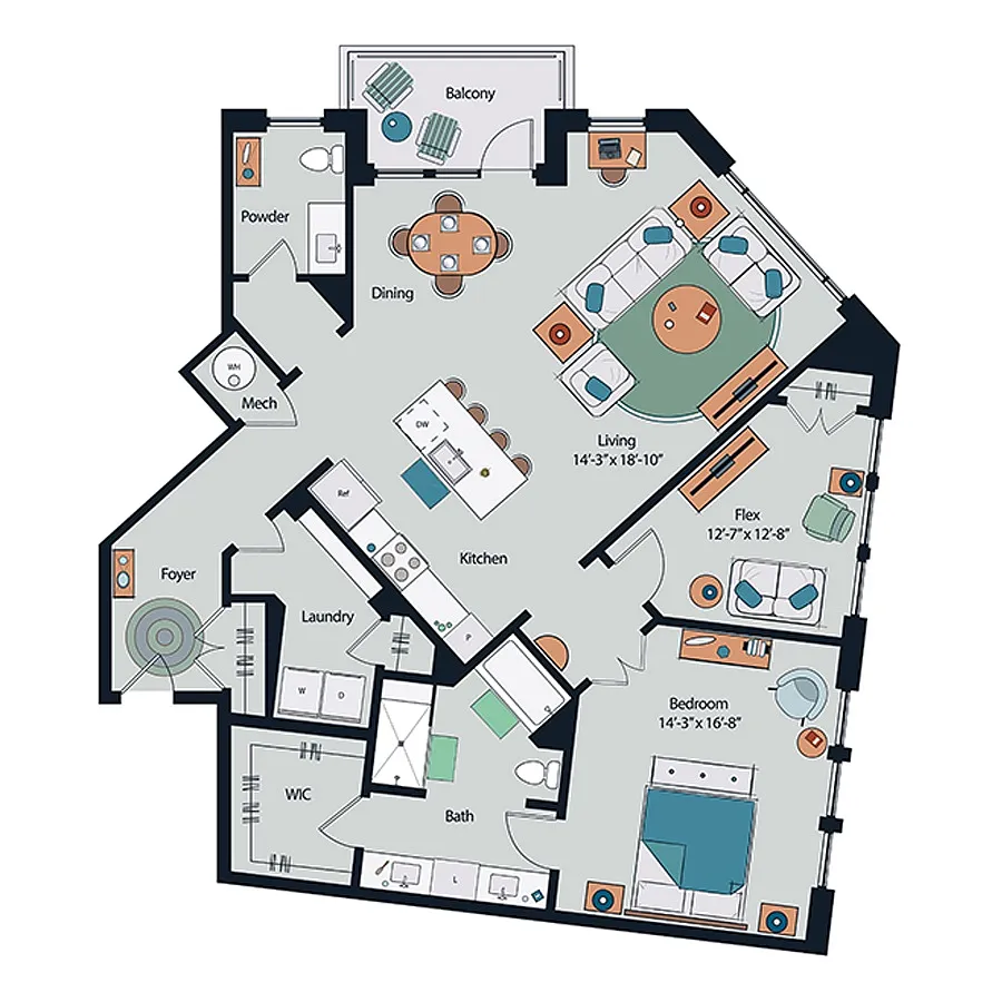 Floor plan B19