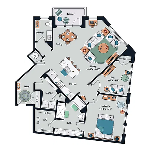 Floor plan B19
