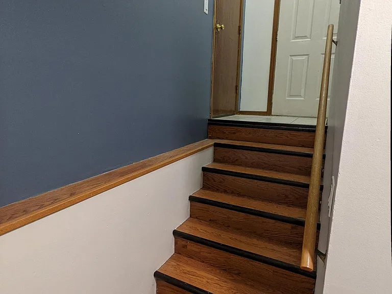garden level to entry and garage access.