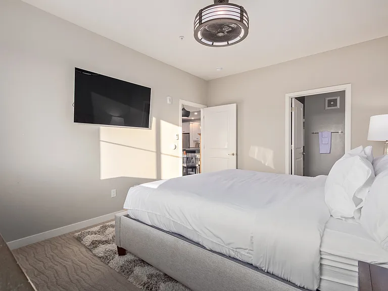 Master Bedroom with flatscreen TV