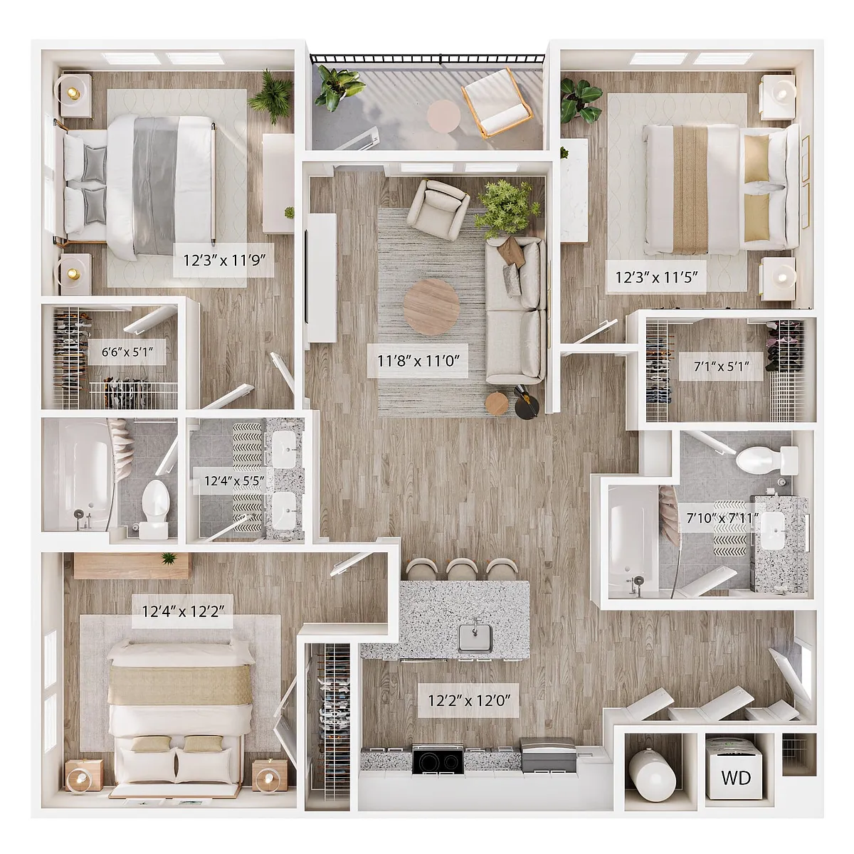 Floor plan The Triple
