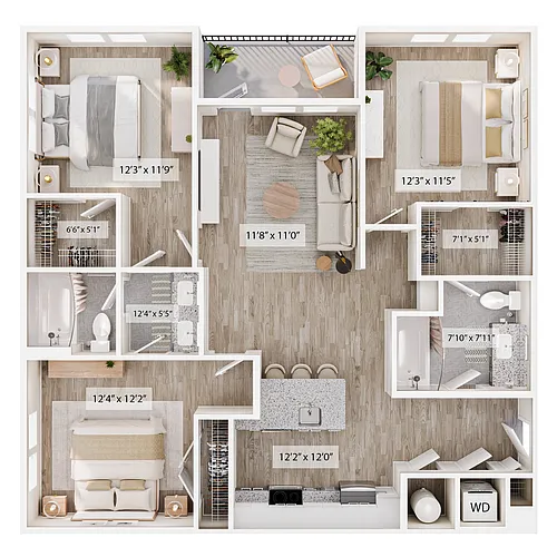 Floor plan The Triple