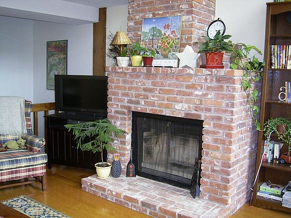Fireplace in living room