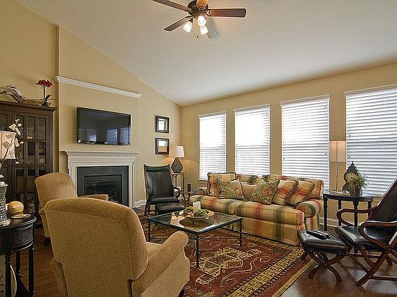 Den with Fireplace