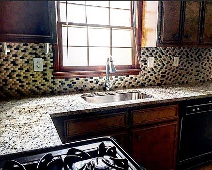 New granite and back splash 