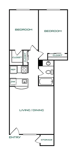 Floor plan B1 Renovated
