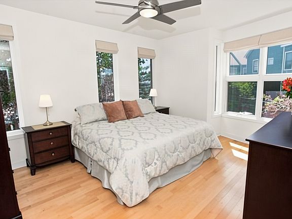 Spacious light filled primary bedroom